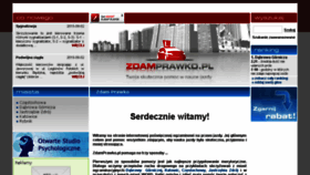 What Zdamprawko.pl website looked like in 2017 (6 years ago)
