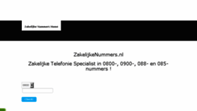 What Zakelijkenummers.nl website looked like in 2017 (6 years ago)