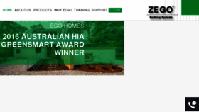 What Zego.com.au website looked like in 2017 (6 years ago)
