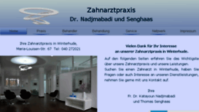 What Zahnarztpraxis-in-winterhude.de website looked like in 2017 (6 years ago)