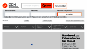 What Zdh.de website looked like in 2017 (6 years ago)