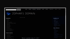What Zophar.com website looked like in 2017 (6 years ago)