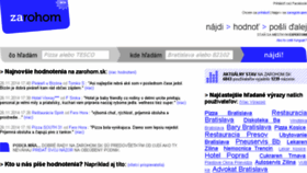 What Zarohom.sk website looked like in 2017 (6 years ago)