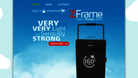 What Zframe.com website looked like in 2017 (6 years ago)