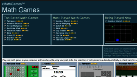 What Zmathgames.com website looked like in 2017 (6 years ago)