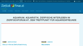 What Zierfischforum.at website looked like in 2017 (6 years ago)