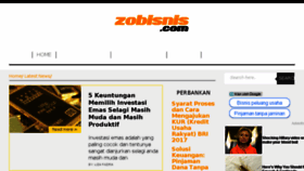 What Zobisnis.com website looked like in 2017 (6 years ago)