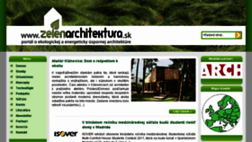 What Zelenarchitektura.sk website looked like in 2017 (6 years ago)
