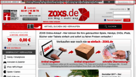 What Zoxs.de website looked like in 2017 (6 years ago)