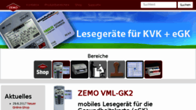 What Zemo.de website looked like in 2017 (7 years ago)