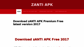 What Zantiapk.com website looked like in 2017 (6 years ago)