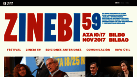 What Zinebi.eus website looked like in 2017 (6 years ago)