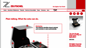 What Zeutschel.com website looked like in 2017 (6 years ago)