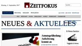What Zeitfokus.de website looked like in 2017 (6 years ago)