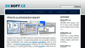What Zksoft.cz website looked like in 2017 (6 years ago)