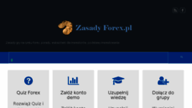 What Zasadyforex.pl website looked like in 2017 (6 years ago)