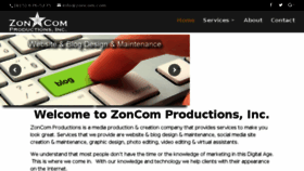 What Zoncom.com website looked like in 2017 (6 years ago)
