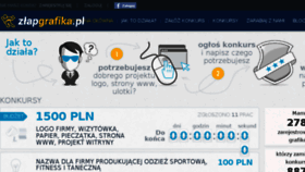 What Zlapgrafika.pl website looked like in 2017 (6 years ago)