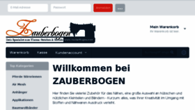 What Zauberbogen.com website looked like in 2017 (6 years ago)