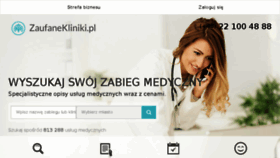 What Zaufanekliniki.pl website looked like in 2017 (6 years ago)