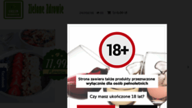 What Zielonaesencja.pl website looked like in 2017 (6 years ago)