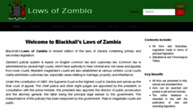 What Zambialaws.com website looked like in 2017 (6 years ago)