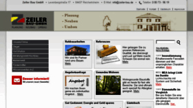 What Zeiler-bau.de website looked like in 2017 (6 years ago)
