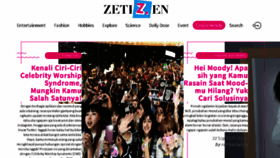 What Zetizen.com website looked like in 2017 (8 years ago)