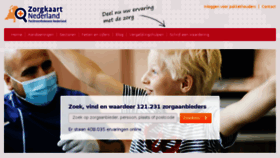 What Zorgkaartnederland.nl website looked like in 2017 (6 years ago)