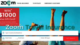 What Zoomtravelinsurance.com.au website looked like in 2017 (6 years ago)