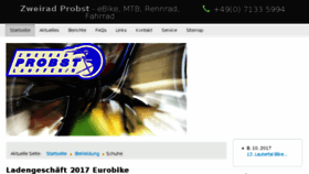 What Zweirad-probst.de website looked like in 2017 (6 years ago)