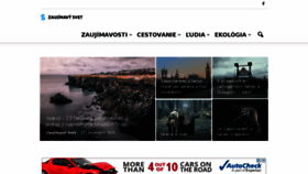 What Zaujimavysvet.sk website looked like in 2017 (6 years ago)