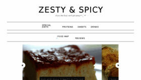What Zestyandspicy.com website looked like in 2017 (6 years ago)