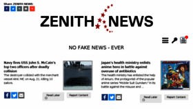 What Zenith.news website looked like in 2017 (6 years ago)