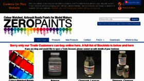 What Zero-paints.com website looked like in 2017 (6 years ago)