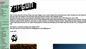 What Zapgun.pt website looked like in 2017 (6 years ago)