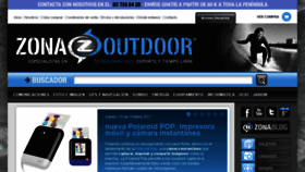 What Zonaoutdoor.es website looked like in 2017 (6 years ago)