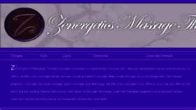 What Zenergeticsmassage.com website looked like in 2017 (6 years ago)