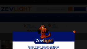 What Zevlight.com website looked like in 2017 (6 years ago)
