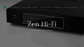 What Zen-hifi.com website looked like in 2017 (6 years ago)