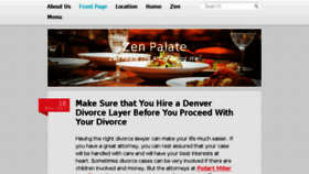 What Zenpalate.com website looked like in 2017 (6 years ago)
