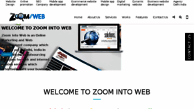 What Zoomintoweb.com website looked like in 2017 (6 years ago)