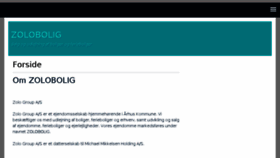 What Zolobolig.dk website looked like in 2017 (6 years ago)
