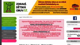 What Zdrava-detska-obuv.cz website looked like in 2018 (6 years ago)