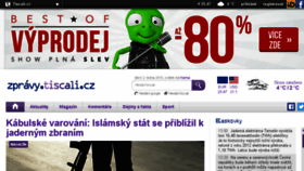 What Zpravy.tiscali.cz website looked like in 2018 (6 years ago)