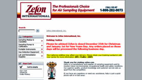 What Zefon.com website looked like in 2018 (6 years ago)