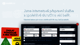 What Zaslat.cz website looked like in 2018 (6 years ago)
