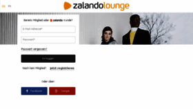 What Zalando-lounge.ch website looked like in 2018 (6 years ago)
