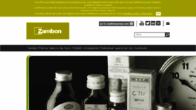 What Zambon.it website looked like in 2018 (6 years ago)