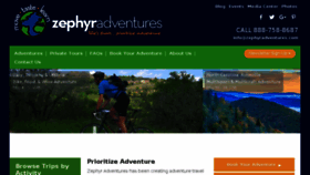 What Zephyradventures.com website looked like in 2018 (6 years ago)
